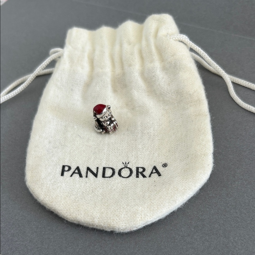 Pandora Christmas Cat Charm